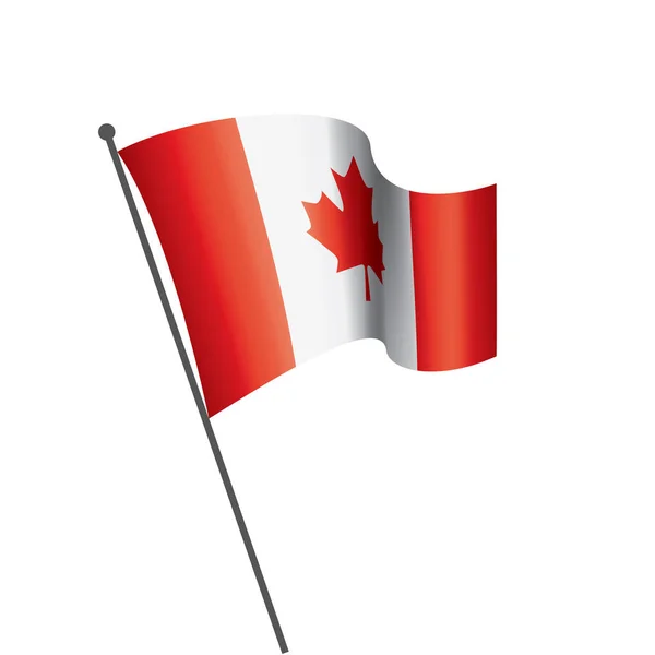 Drapeau du Canada, illustration vectorielle sur fond blanc — Image vectorielle