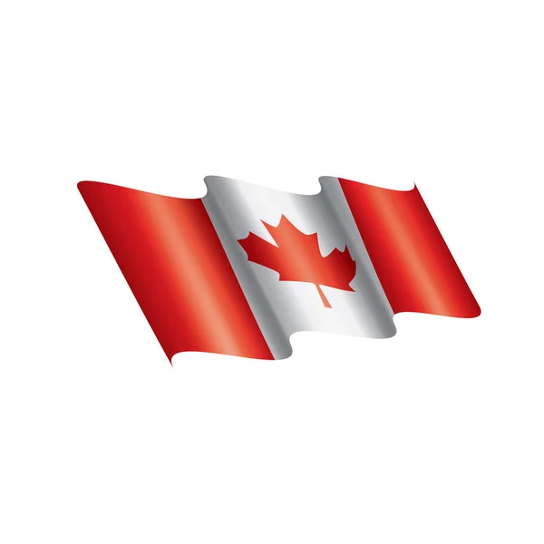 Флаг Канады, векторная иллюстрация на белом фоне — стоковый вектор
