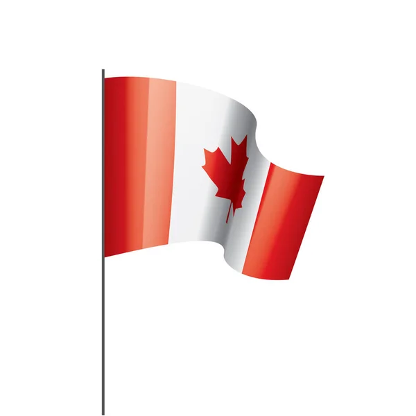 Canada flag, vector illustration on a white background — Stock Vector