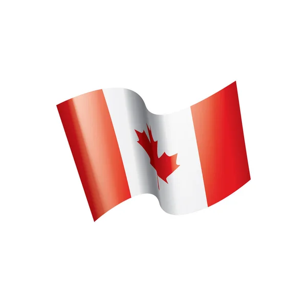 Флаг Канады, векторная иллюстрация на белом фоне — стоковый вектор