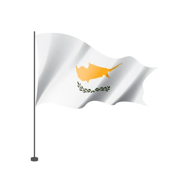 Cyprus flag, vector illustration on a white background — Stock Vector