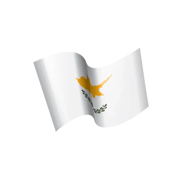キプロスの国旗は、白の背景にベクトル画像 — ストックベクタ