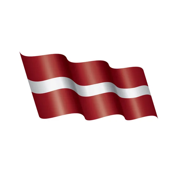 Latvia flag, vector illustration on a white background — Stock Vector