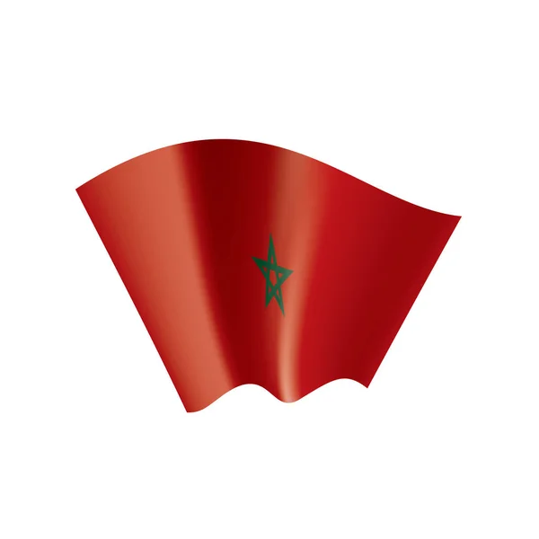 Σημαία morocco, διανυσματική απεικόνιση σε λευκό φόντο — Διανυσματικό Αρχείο