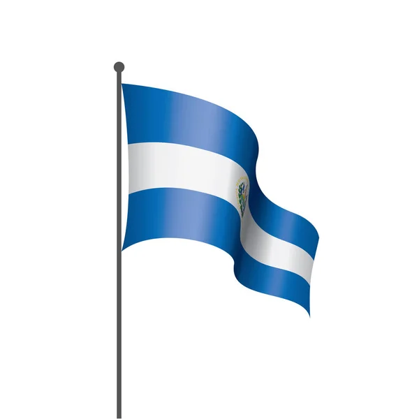 Прапор Сальвадору, зображення на білому тлі — стоковий вектор