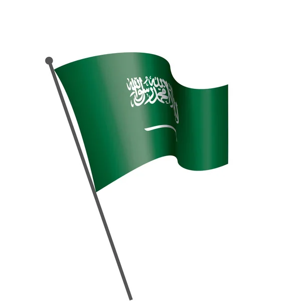 Arabia Saudyjska flaga, wektor ilustracja na białym tle — Wektor stockowy