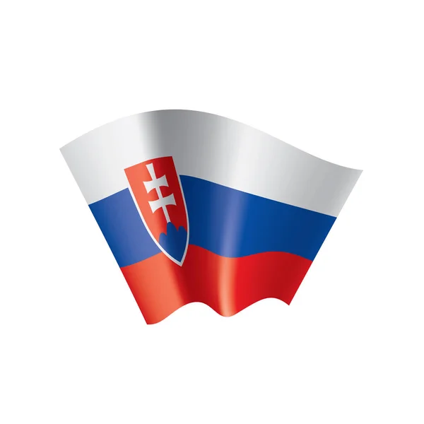 Flaga Słowacji, wektor ilustracja na białym tle — Wektor stockowy