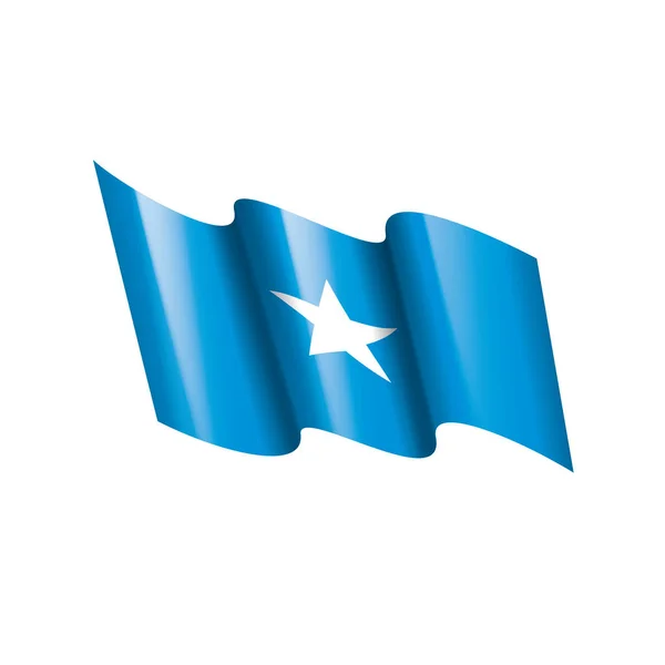 Прапор Сомалі, Векторні ілюстрації на білому фоні — стоковий вектор