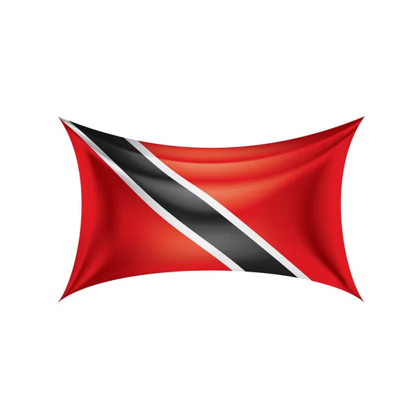 Trinidad e tobago bandeira, ilustração vetorial sobre um fundo branco — Vetor de Stock