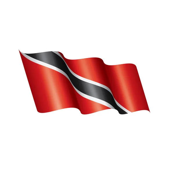 Trinidad a tobago flag, vektorové ilustrace na bílém pozadí — Stockový vektor