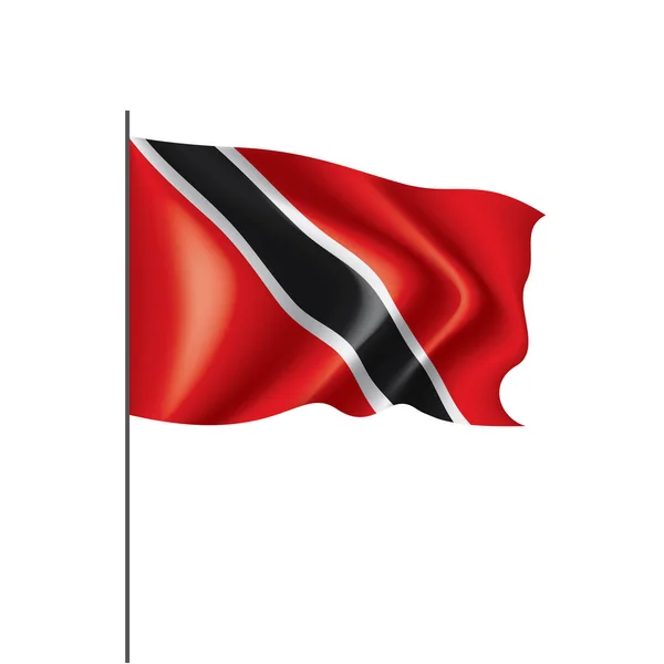 Trinidad e tobago bandeira, ilustração vetorial sobre um fundo branco — Vetor de Stock