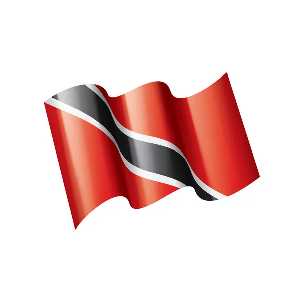 Trinidad och tobago flagga, vektor illustration på en vit bakgrund — Stock vektor