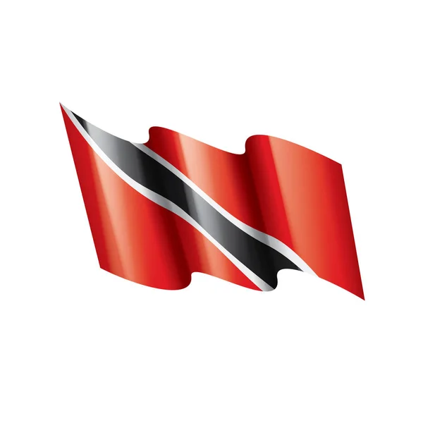 Bandiera trinidad e tobago, illustrazione vettoriale su sfondo bianco — Vettoriale Stock