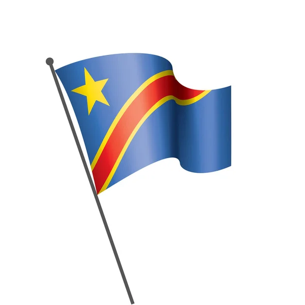 Demokratyczna Republika Konga, ilustracja wektora na białym tle — Wektor stockowy