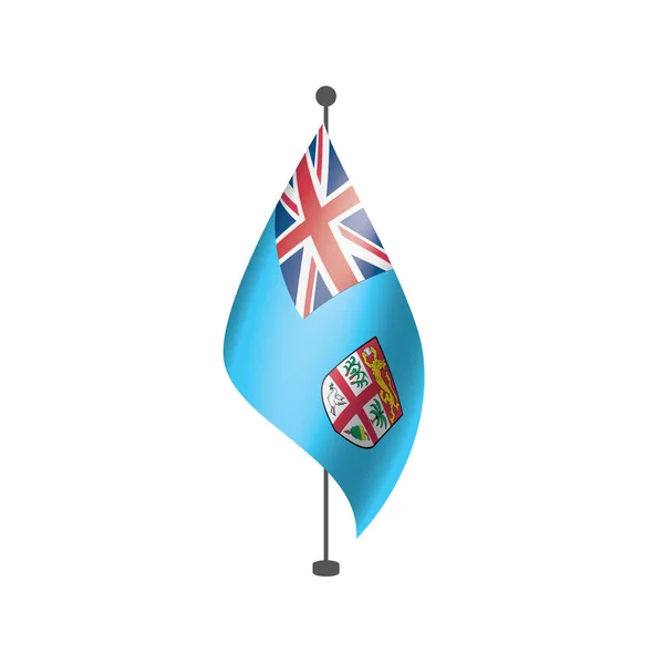 Bandera de Fiji, ilustración vectorial sobre fondo blanco — Vector de stock