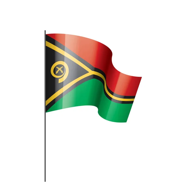 Bandeira de Vanuatu, ilustração vetorial sobre um fundo branco — Vetor de Stock