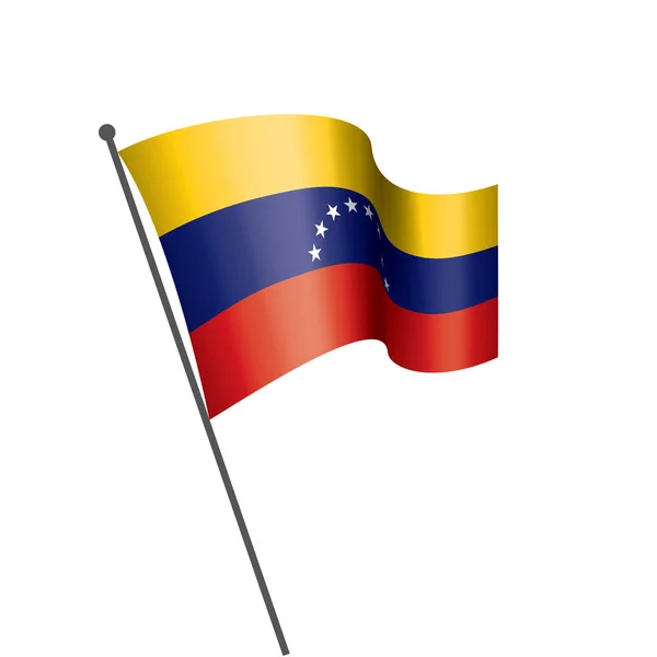 Флаг Венесуэлы, векторная иллюстрация на белом фоне — стоковый вектор