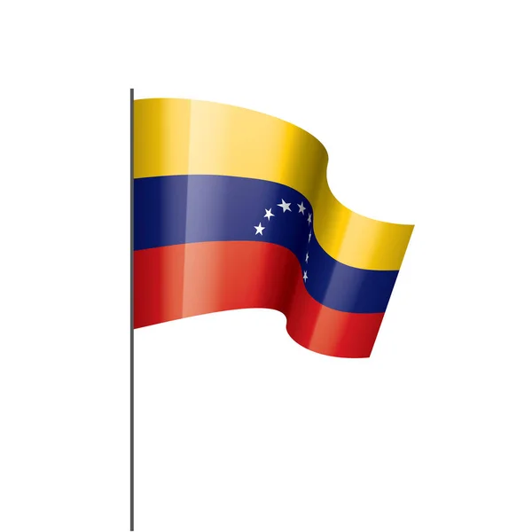Bandeira da Venezuela, ilustração vetorial sobre um fundo branco — Vetor de Stock