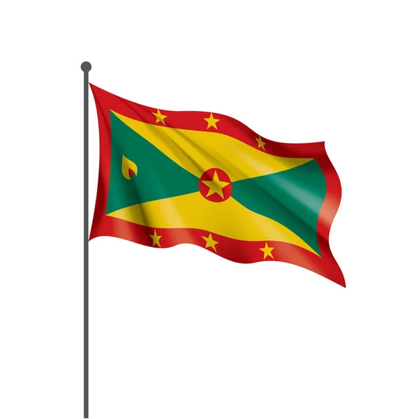 Bandera de Granada, ilustración vectorial sobre fondo blanco — Archivo Imágenes Vectoriales