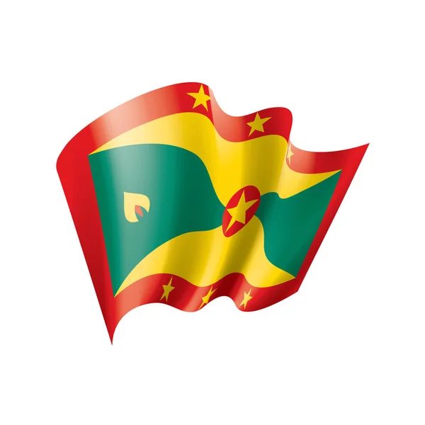 Прапор Гренади, Векторні ілюстрації на білому фоні — стоковий вектор