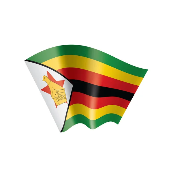 Zimbabwe flag, vector illustration on a white background — Stock Vector