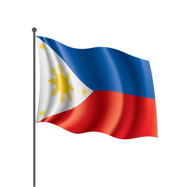 Philippines flag, vector illustration on a white background — Stock Vector