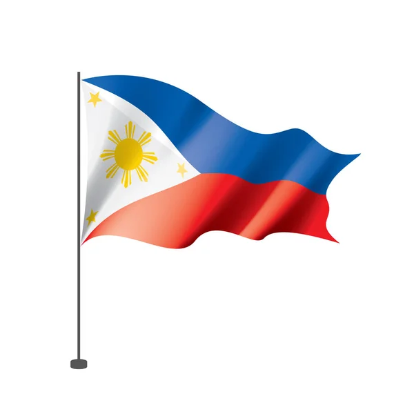 Drapeau des Philippines, illustration vectorielle sur fond blanc — Image vectorielle