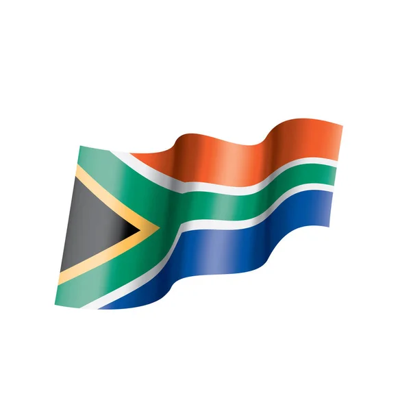 Bandeira da África do Sul, ilustração vetorial sobre um fundo branco — Vetor de Stock