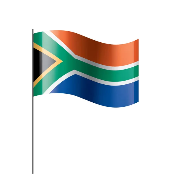 Sydafrika flagga, vektor illustration på en vit bakgrund — Stock vektor