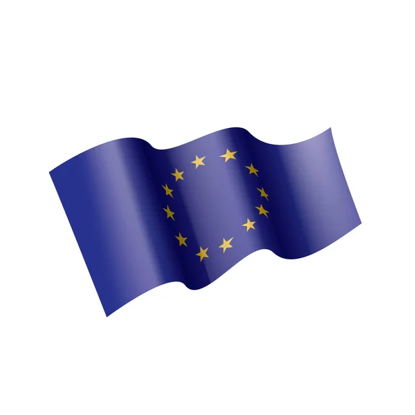 Bandera de la Unión Europea, ilustración vectorial — Vector de stock