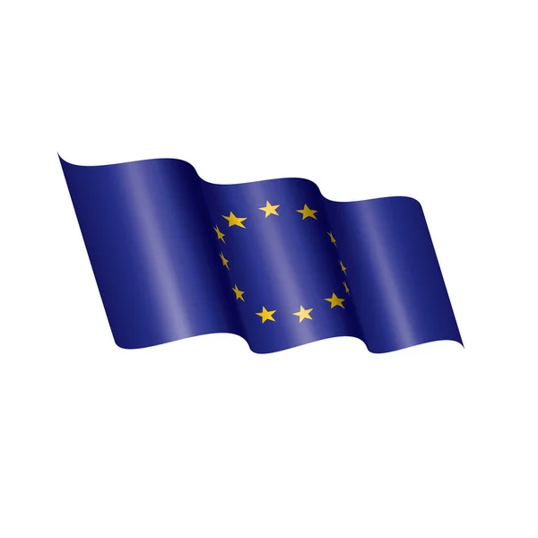 Drapeau de l'Union européenne, illustration vectorielle — Image vectorielle