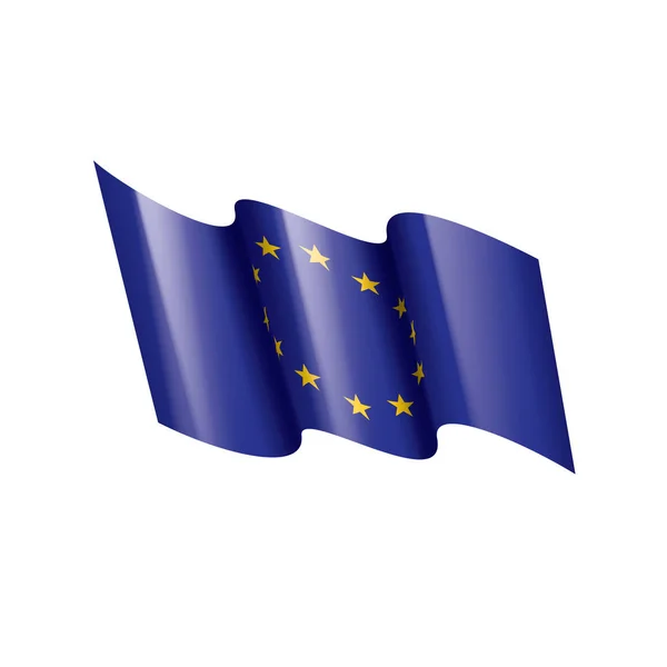 Bandera de la Unión Europea, ilustración vectorial — Vector de stock