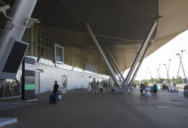Havaalanında Kurumoch Samara, Rusya. Yaz güneşli günü, 11 Ağustos 2018