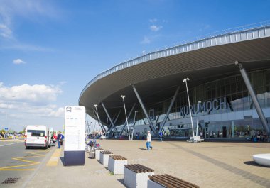 Havaalanında Kurumoch Samara, Rusya. Yaz güneşli günü, 11 Ağustos 2018