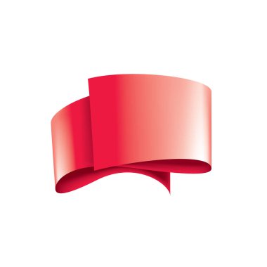 Beyaz bir arka plan üzerinde kırmızı bayrak sallıyor