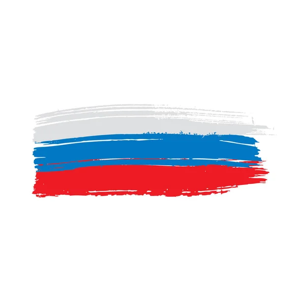 Russia flag, vector illustration — Stock Vector