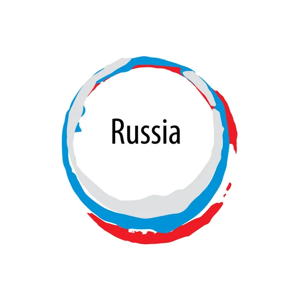 Bandera de Rusia, ilustración vectorial — Vector de stock