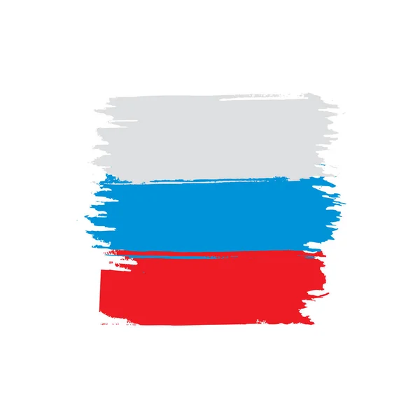 Bandeira da Rússia, ilustração vetorial — Vetor de Stock
