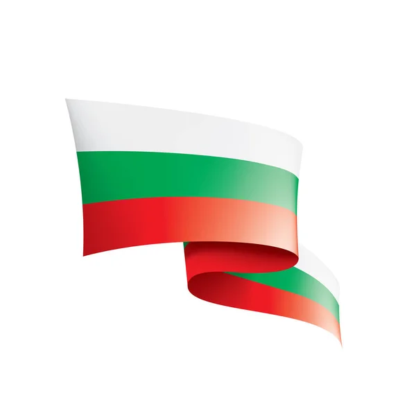 Bulgarije vlag, vector illustratie op een witte achtergrond — Stockvector