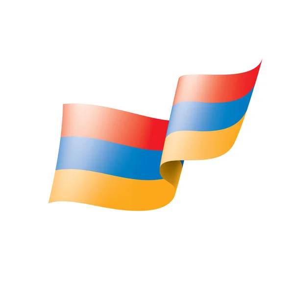 Bandeira da Armênia, ilustração vetorial sobre um fundo branco — Vetor de Stock