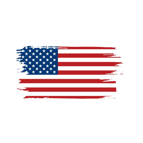 USA σημαία απομονωμένες — Διανυσματικό Αρχείο