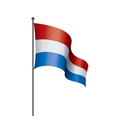 Hollanda bayrağı, vektör çizim