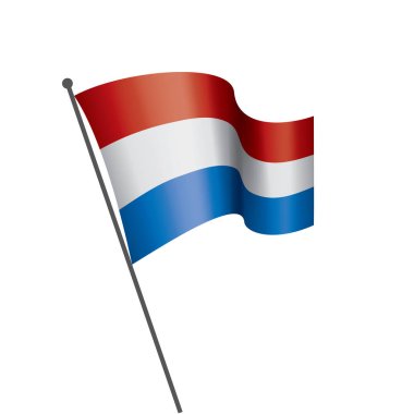 Hollanda bayrağı, vektör çizim