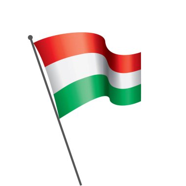 Macaristan bayrağı, vektör çizim