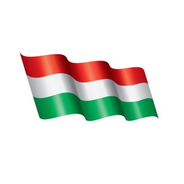 Macaristan bayrağı, vektör çizim