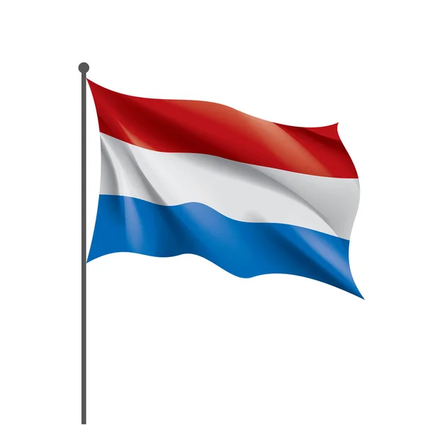 Bandeira da Holanda, ilustração vetorial — Vetor de Stock