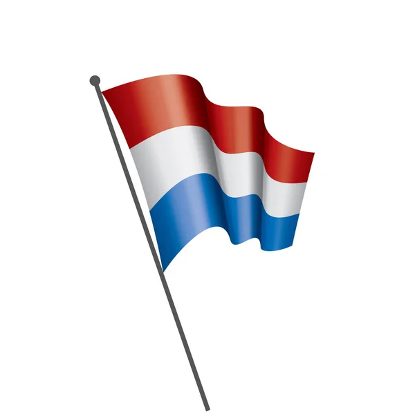 Bandeira da Holanda, ilustração vetorial — Vetor de Stock