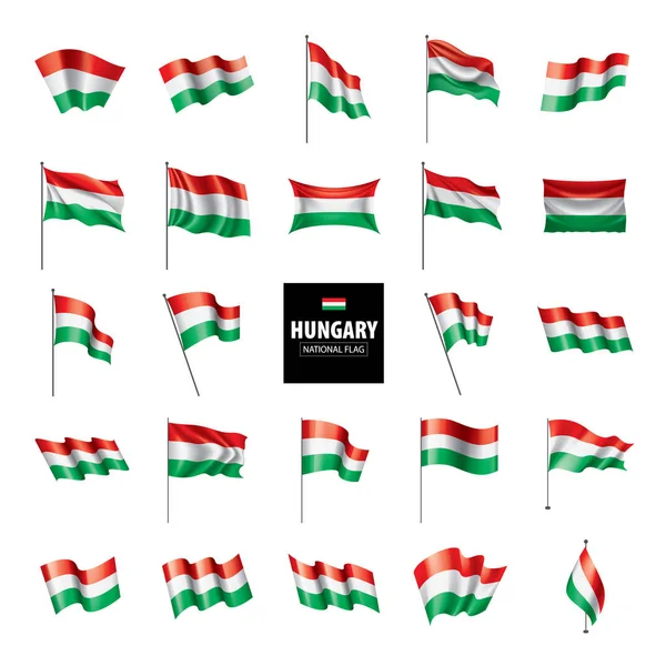 Hungary flag, vector illustration — Stock Vector