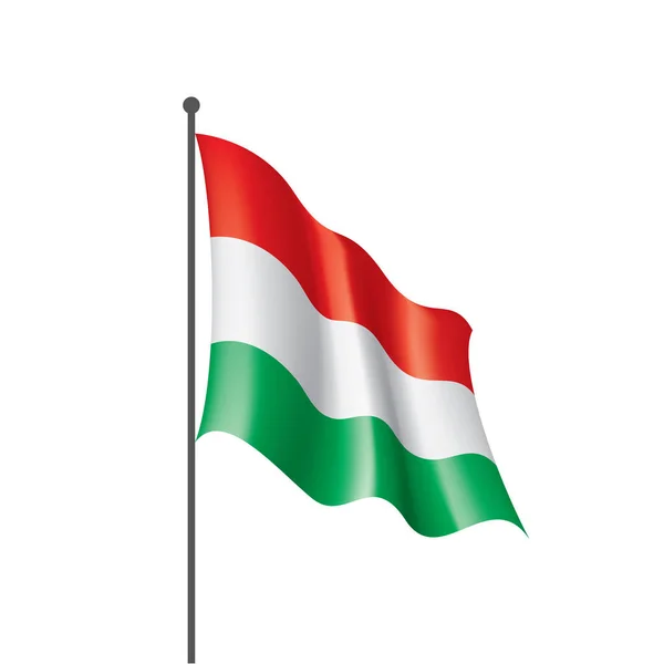 Bandeira da Hungria, ilustração vetorial — Vetor de Stock