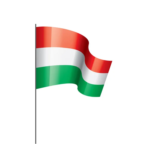 Bandeira da Hungria, ilustração vetorial — Vetor de Stock